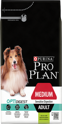 Pro Plan - Pro Plan Sensitive Digestion Kuzulu ve Pirinçli Orta Irk Yetişkin Köpek Maması 3 Kg