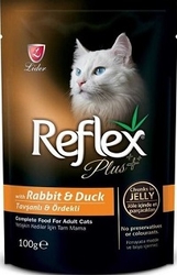 Reflex - Reflex Plus Tavşan ve Ördekli Pounch Kedi Konservesi 100 Gr