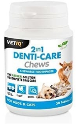VetIQ - ​VetIQ 2in1 Denti Care Kedi Köpek Ağız Ve Diş Sağlığı Diş Plağı ve Tartar Temizleyici Tablet